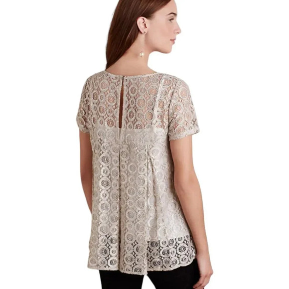 Anthropologie Akemi + Kin Lyra Crochet Blouse - Picture 2 of 6